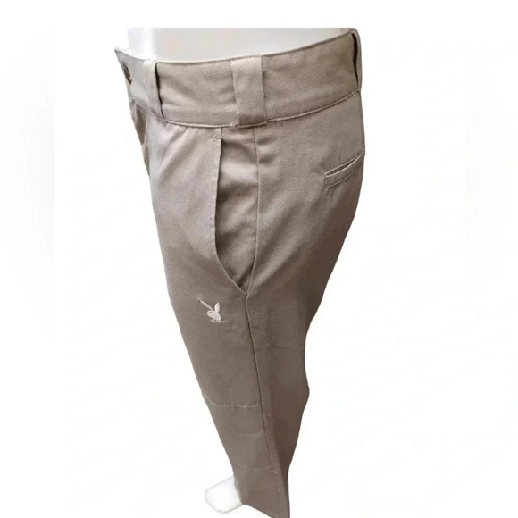 Playboy By Pacsun Tan Work Pants Trousers  Size 30 - Picture 3 of 10